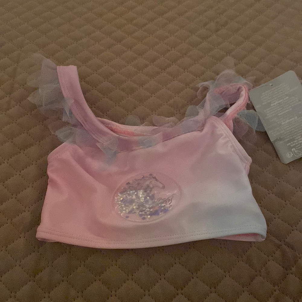 Disney Frozen‎ Elsa Kids Swim Top With Scrunchie